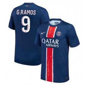 Billiga Paris Saint-Germain Goncalo Ramos #9 Hemmatröja 2024-25 Kortärmad